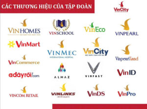 các thương hiệu của tập đoàn vingroup